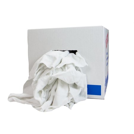 MONARCH French Terry Wipers White One Side Terry and One Side Smooth Rags 10 lb box N-W51W-10
